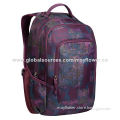 Nylon backpack, waterproof/multiple compartments/comfortable backing/strap/SA8000 certificated maker